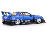 Nissan Skyline ER34 LBWK Blue 1:64 Street Weapon diecast scale model car miniature