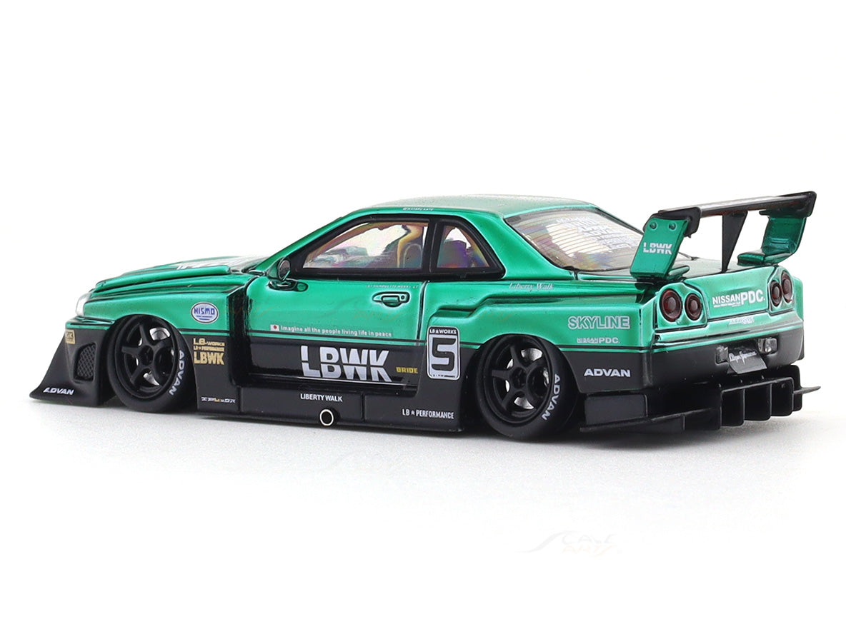 nissan-skyline-er34-lbwk-green