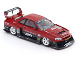 Nissan Skyline ER34 LBWK Red 1:64 Street Weapon Diecast Scale Model Car Miniature