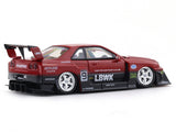 Nissan Skyline ER34 LBWK Red 1:64 Street Weapon Diecast Scale Model Car Miniature