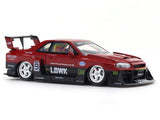 Nissan Skyline ER34 LBWK Red 1:64 Street Weapon Diecast Scale Model Car Miniature