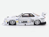 Nissan Skyline ER34 LBWK White 1:64 Street Weapon diecast scale model car miniature
