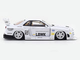 Nissan Skyline ER34 LBWK White 1:64 Street Weapon diecast scale model car miniature