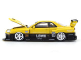 Nissan Skyline ER34 LBWK Yellow 1:64 Street Weapon diecast scale model car miniature