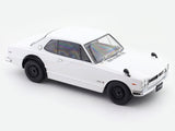 White model car on a white background
