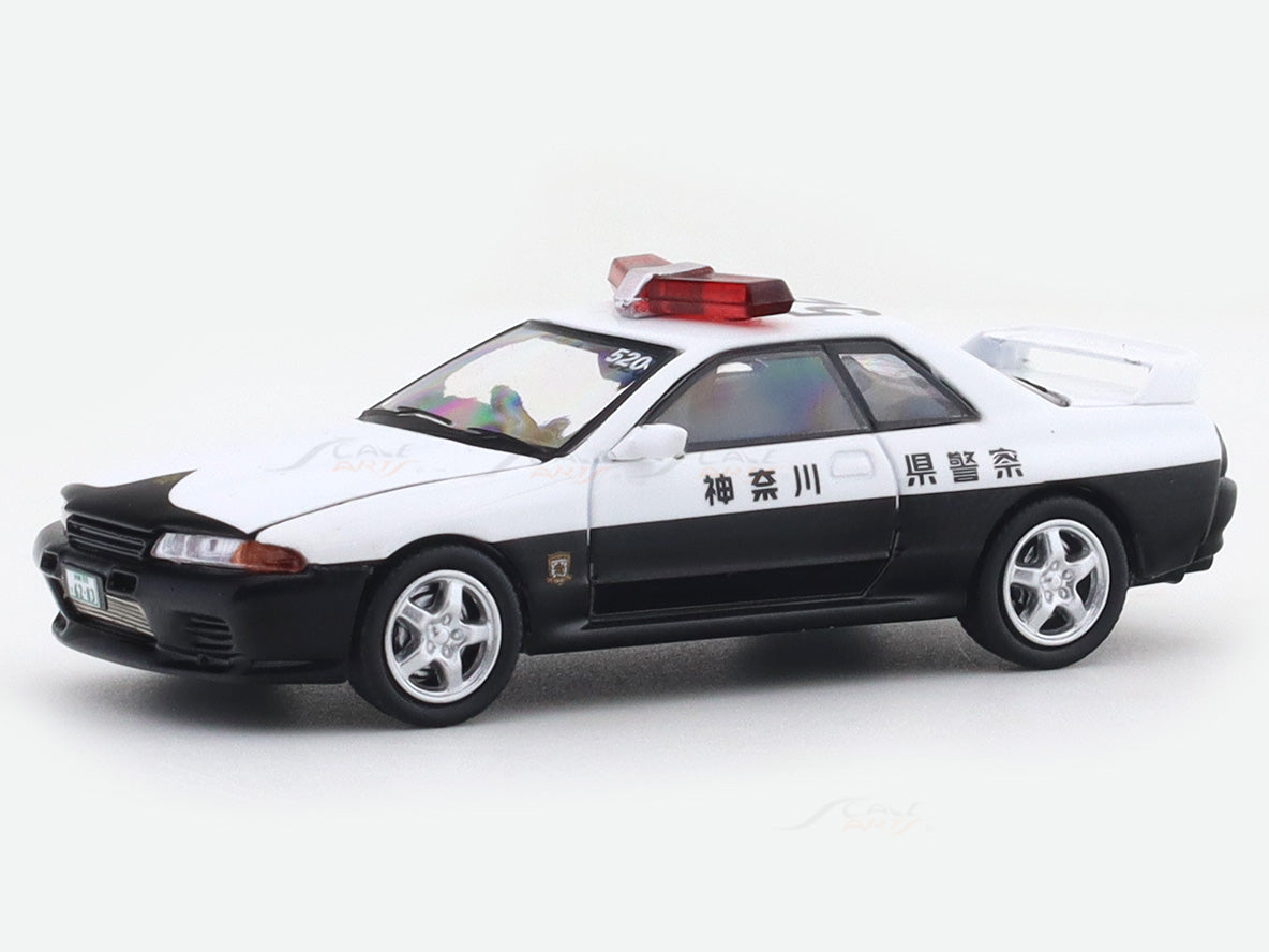 Nissan Skyline GT-R R32 Police 1:64 Time Micro Diecast Scale Model Car