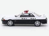 Nissan Skyline GT-R R32 Police 1:64 Time Micro Diecast Scale Model Car Miniature