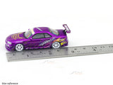 Nissan Skyline GT-R R34 1:64 Time Micro Diecast Scale Model Car Collectible | JDM Legend | Buy in India