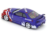 Nissan Skyline GT-R R34 Nismo Blue 1:64 Time Micro diecast scale model miniature car collectible