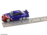 Nissan Skyline GT-R R34 Nismo Blue 1:64 Time Micro diecast scale model miniature car collectible