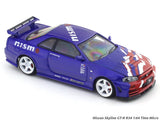 Nissan Skyline GT-R R34 Nismo Blue 1:64 Time Micro diecast scale model miniature car collectible