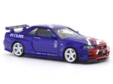 Nissan Skyline GT-R R34 Nismo Blue 1:64 Time Micro diecast scale model miniature car collectible