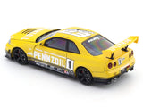 Nissan Skyline GT-R R34 Pennzoil 1:64 Time Micro Diecast Scale Model Car Miniature