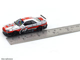 Nissan Skyline GT-R R34 white with Figure 1:64 Time Micro Diecast Scale Model Car Miniature