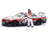 Nissan Skyline GT-R R34 with figure 1:64 Time Micro diecast scale model car miniature collectible in India from Scale Arts