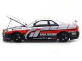 Nissan Skyline GT-R R34 white with Figure 1:64 Time Micro Diecast Scale Model Car Miniature