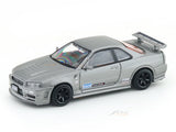 Nissan Skyline GT-R R34 Z-Tune grey 1:64 Shadow Diecast Model Car | JDM Legend Collectible | Buy in India