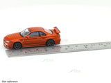 Nissan Skyline GT-R R34 Z-Tune orange 1:64 Shadow Diecast Model Car | JDM Legend Collectible | Buy in India