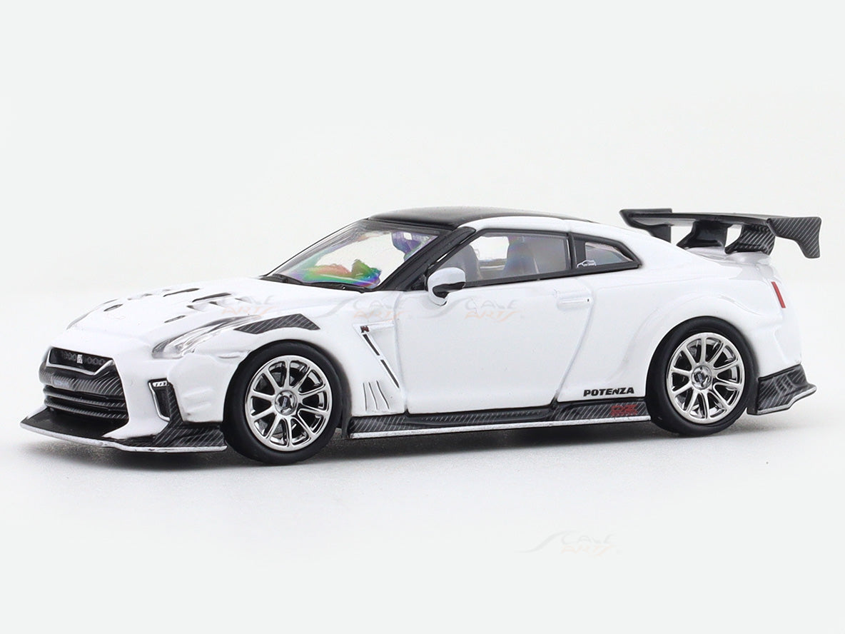 イグニッションモデル　TOP SECRET GT-R  ホワイト Nissan Skyline GT-R R35 Top Secret 1:64 Inno64 Diecast Scale Model