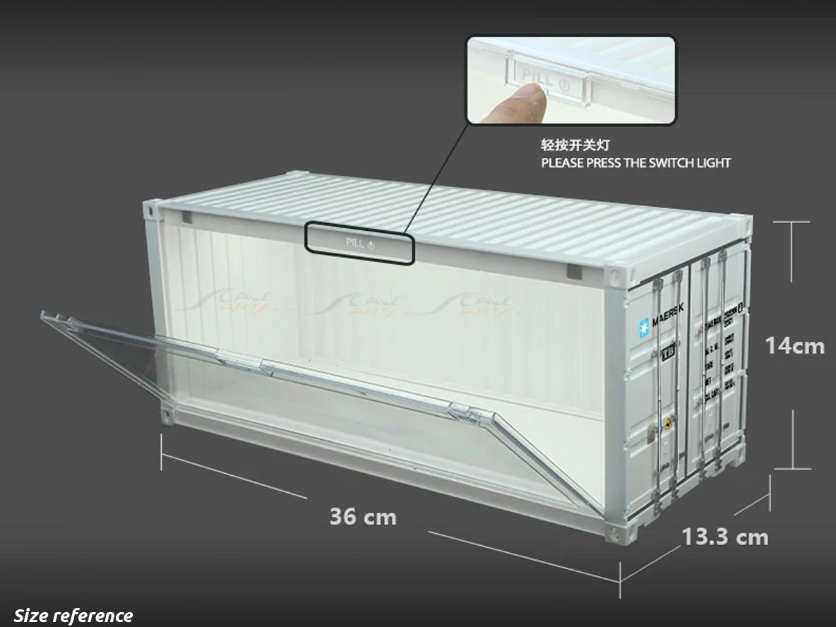 ONE plastic DIY container display diorama for 1:18 & 1:64 models ...
