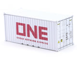ONE White 1:64 Diecast Metal Container Scale Model Collectible