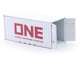 ONE White 1:64 Diecast Metal Container Scale Model Collectible
