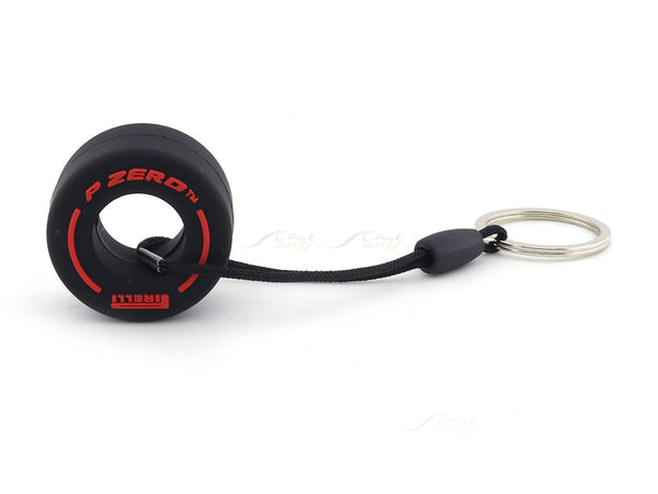 Formula One F1 Tire P-Zero Pirelli red keyring / keychain