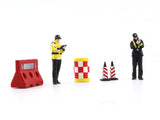 Police figure and accessories set 1:64 Moreart scale model diorama