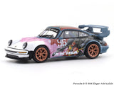 Porsche 911 964 Singer Akiba pink 1:64 Leixin diecast scale model car miniature collectible