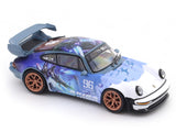 Porsche 911 964 Singer Akiba blue 1:64 Leixin diecast scale model car miniature collectible