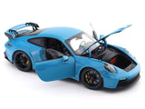 Porsche 911 992 GT3 Blue 1:18 Norev licensed diecast Scale Model car collectible