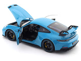 Porsche 911 992 GT3 Blue 1:18 Norev licensed diecast Scale Model car collectible