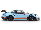 Porsche 911 992 GT3 RS Blue 1:64 Street Warrior diecast scale model miniature car collectible