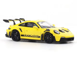 Porsche 911 992 GT3 RS Yellow 1:64 Street Warrior diecast scale model car miniature collectible