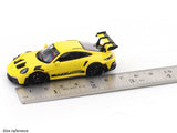 Porsche 911 992 GT3 RS Yellow 1:64 Street Warrior diecast scale model car miniature collectible