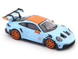 Porsche 911 992 GT3 RS Gulf 1:64 Street Warrior diecast scale model miniature car collectible
