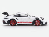 Porsche 911 992 GT3 RS White 1:64 Street Warrior diecast scale model car miniature collectible