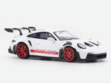 Porsche 911 992 GT3 RS White 1:64 Street Warrior diecast scale model car miniature collectible