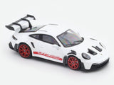 Porsche 911 992 GT3 RS White 1:64 Street Warrior diecast scale model car miniature collectible