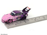 Porsche 911 993 RWB pink 1:64 Street Warrior diecast scale model car miniature collectible
