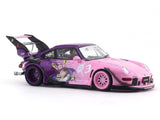 Porsche 911 993 RWB pink 1:64 Street Warrior diecast scale model car miniature collectible