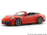 Porsche 911 Carrera Cabriolet Red 1:32 MSZ licensed pullback diecast Scale Model car collectible