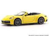 Porsche 911 Carrera Cabriolet Yellow 1:32 MSZ licensed pullback diecast Scale Model car collectible