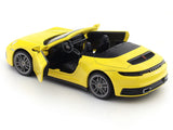 Porsche 911 Carrera Cabriolet Yellow 1:32 MSZ licensed pullback diecast Scale Model car collectible