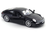 Porsche 911 Carrera S black 1:24 Bburago with Acrylic Case Licensed Diecast Scale Model Car Collectible