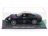 Porsche 911 Carrera S black 1:24 Bburago with Acrylic Case Licensed Diecast Scale Model Car Collectible