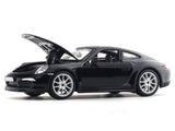 Porsche 911 Carrera S black 1:24 Bburago with Acrylic Case Licensed Diecast Scale Model Car Collectible