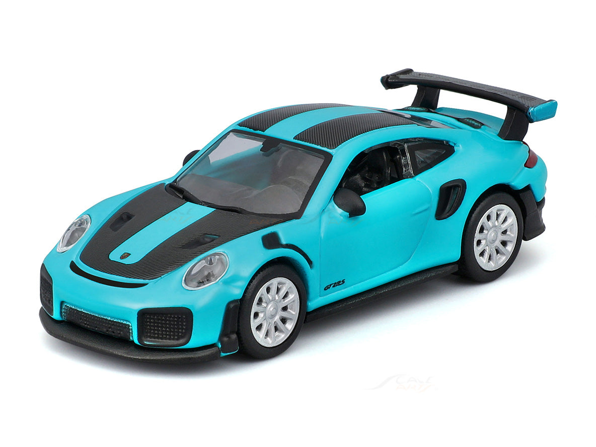 Porsche 911 GT2 RS Blue 1:64 Maisto licensed diecast scale model car