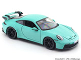 Porsche 911 GT3 Green with Acrylic Case 1:24 Bburago Licensed Diecast Model car