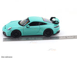 Porsche 911 GT3 Green with Acrylic Case 1:24 Bburago Licensed Diecast Model car